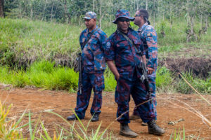Papua New Guinea Police Special Services Division officers, Mt Hagen.