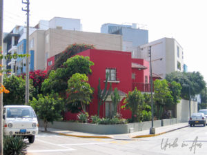 Adobe-style buildings, Miraflores Peru