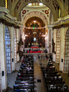 Service from the choir loft San Francisco Monastery, Lima Peru