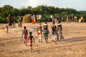 Kara people on the banks of the Omo River, Ethiopia