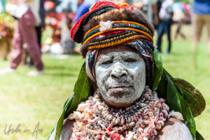 Portrait: Woman from the Ekawest Culture Group, Mt Hagen Cultural Show, PNG