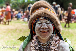 Portrait: Woman from the Ekawest Culture Group, Mt Hagen Cultural Show, PNG