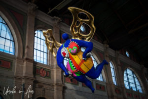 'Guardian Angel' in the Zurich railway station, Switzerland.
