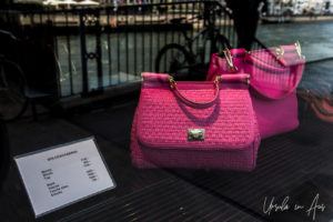 Dolce&Gabbana bags, shopfront, Zurich Switzerland.