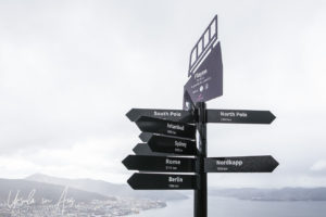 Directional Signpost, Mt Fløyen, Norway
