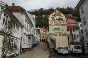 Molløesmauet Street, Bergen Norway