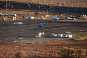 Helicopters at tAyers Rock (Uluru) Airport, NT Australia