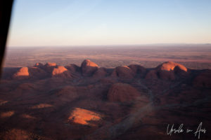 Aerial view of Kata Tjuṯa, Yulara NT Australia