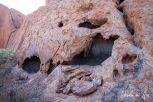 Outside the caves, Mala track Uluru NT Australia