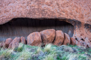 Boulders outside Kulpi Minymaku, Mala track Uluru NT Australia