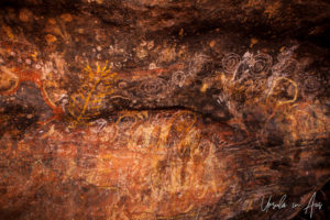 Cave painting, Kulpi Mutitjulu, Uluru NT Australia