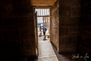 Exiting the Temple of Isis, Philae, Aswan, Egypt