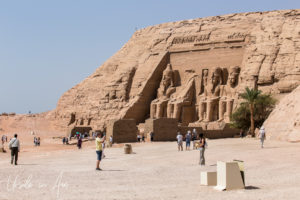 Front of the Great Temple of Rameses II, Abu Simbel Egypt