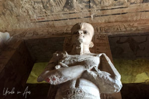 Osirian column of Ramesses II, Hypostyle Hall, Great Temple, Abu Simbel, Egypt