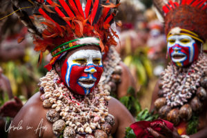 Western Highland women dancing at the Mt Hagen Festival, Papua New Guinea