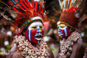 Western Highland women dancing at the Mt Hagen Festival, Papua New Guinea