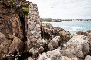 Rocky animal enclosure, Parque Marino, Peninsula de la Magdalena, Santander Spain