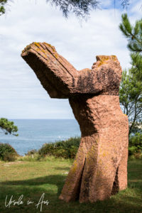 El Coloso stone sculpture, Palacio de la Magdalena, Santander Spain