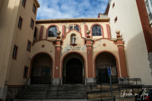 Front of the Iglesia San Antonio, Juan de la Cosa, Santander Spain