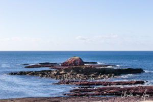 Haystack Rock off Haycock Point, NSW Australia.