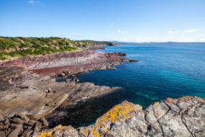 Rocky coast north of Haycock Point, NSW Australia.