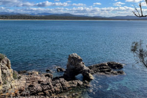 Arched rock, Haycock Point walking track, NSW Australia.