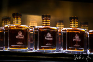 Bundaberg Anniversary Rum in the distillery museum, Queensland Australia