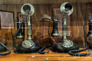 Selfie in old phones, Bundaberg Rum Distillery, Queensland, Australia