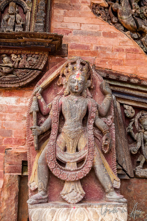 Stone Deity, Changunarayan Temple, Nepal