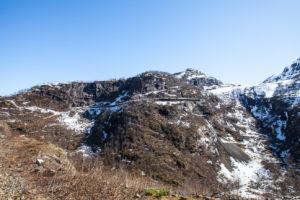 Rail-Line on the hill above Kjosfossen, Norway
