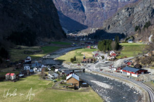 Flåm Valley from the train, Flåmsbana, Norway