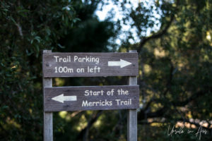 Walking track signposts, Merricks Victoria, Australia