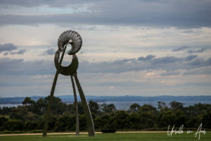 Nautilus Study with Three Legs by Geoffrey Bartlett, Pt Leo Sculpture Park, Victoria, Australia