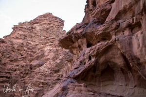 Rough rocks in Wadi Rum, Jordan