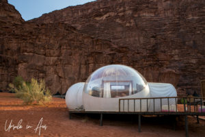Personal bubble accommodation, Wadi Rum Night Luxury Camp in Wadi Rum, Jordan