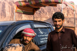 Portrait: Two Bedouin men, Wadi Rum, Jordan