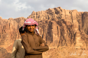 Portrait: Two young Bedouin men, Wadi Rum, Jordan
