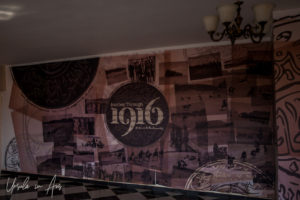 Poster inside Inside Wadi Rum Railway Station, Jordan