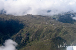 Aerial view over the Andes, Peru