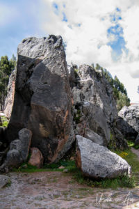 Standing stones at Q'enqo, Cusco, Peru