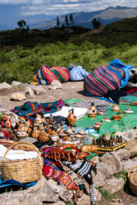 Trinkets and souvenirs, Tambomachay, Cusco, Peru