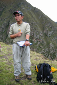 Portrait: Peruvian man, the Inca Trail