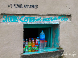 Soft drinks for sale, the Inca Trail, Peru