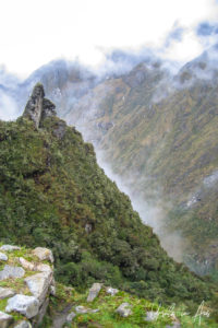 Jagged mountain at Runkoruoay, the Inca Trail, Peru.