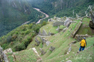 The Urubamba Gorge from Machu Picchu Peru