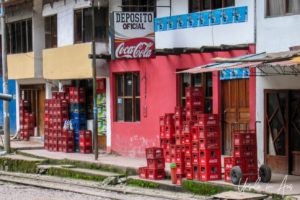 Empty Coca Cola cases, Aguas Calientes, Peru