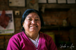 Portrait: Newari woman, Khokana mustard factory, Nepal
