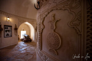 Curved walls in the cannon turrets, Al Hazm Castle, Oman