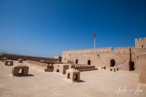 The rooftop of Al Hazm Castle, Oman