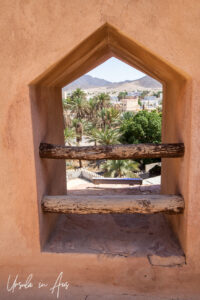 Through a window, Al Hazm Castle, Oman